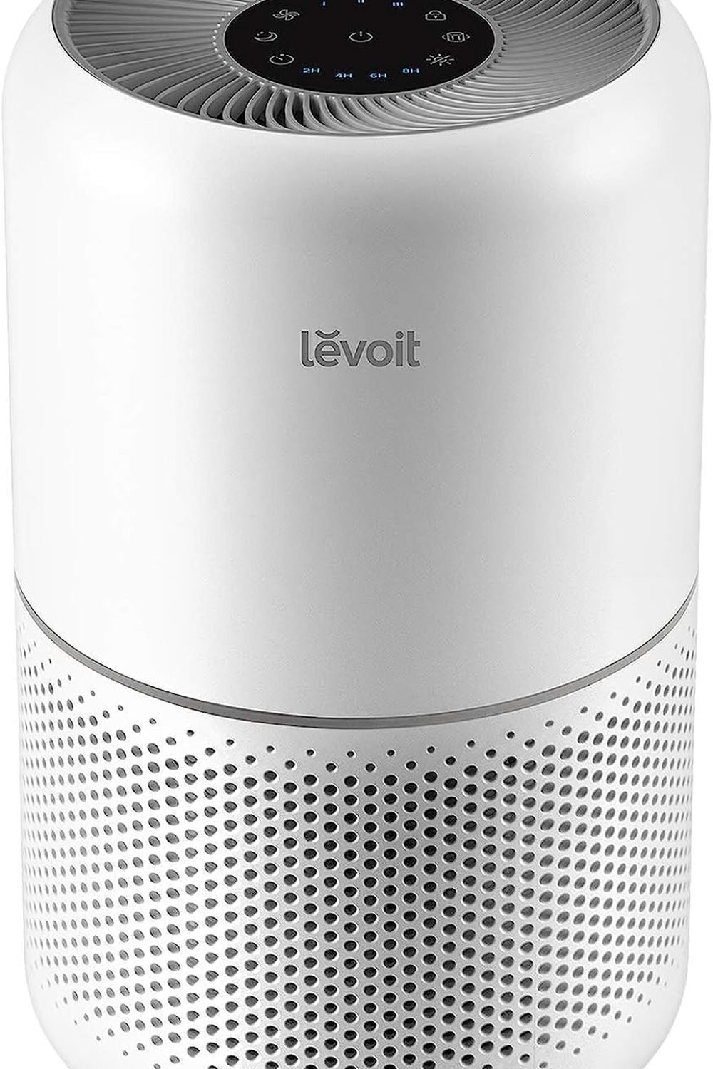 LEVOIT Core 300 Air Purifier side angle showing HEPA filter design