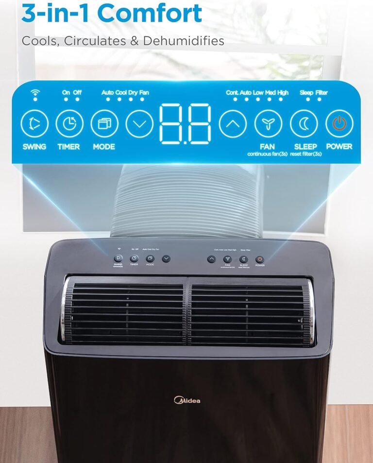 Midea Duo portable air conditioner window kit and exhaust setup from Amazon USA