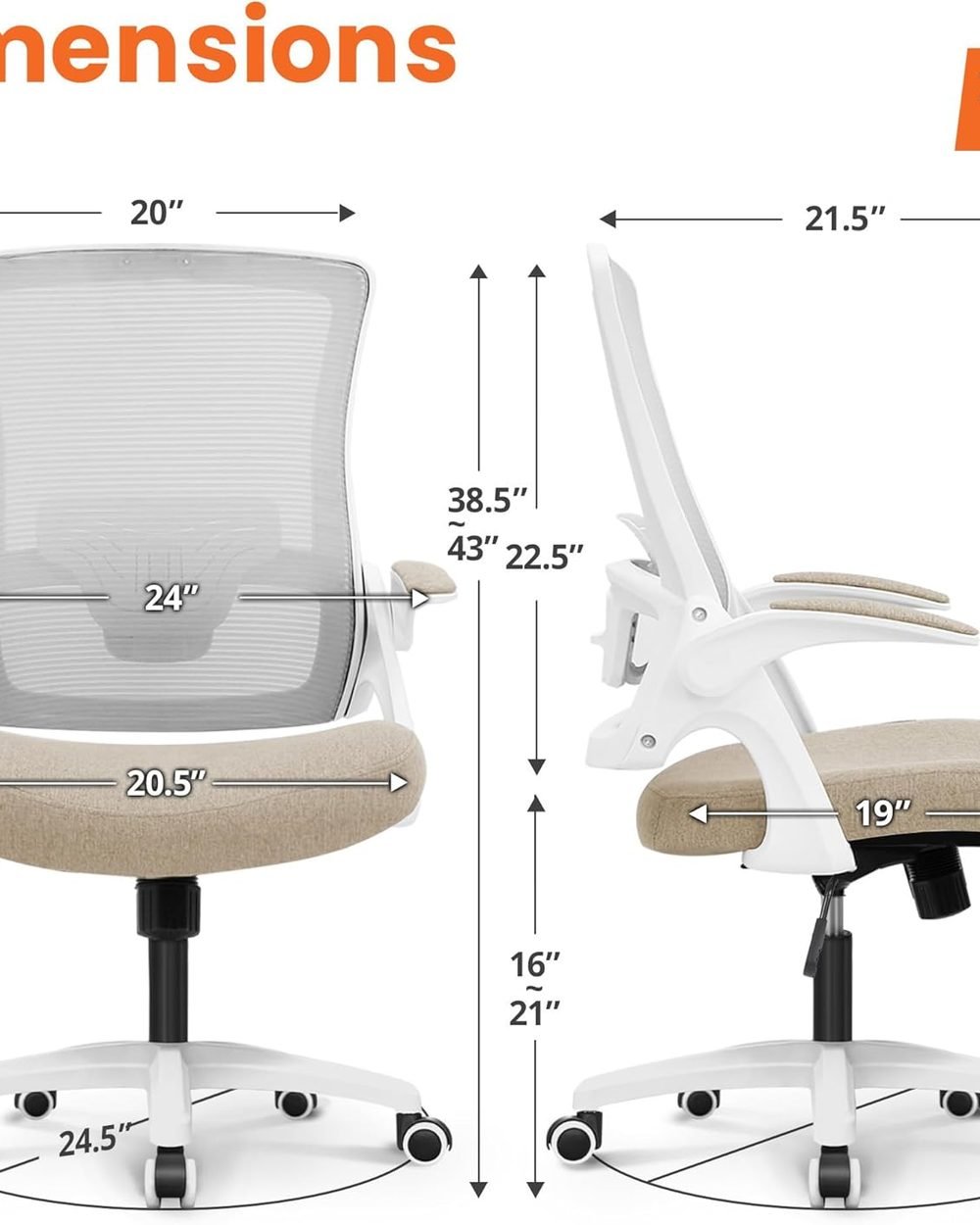 NEO Chair Ergonomic Mesh Office Chair installed in a modern home office workspace