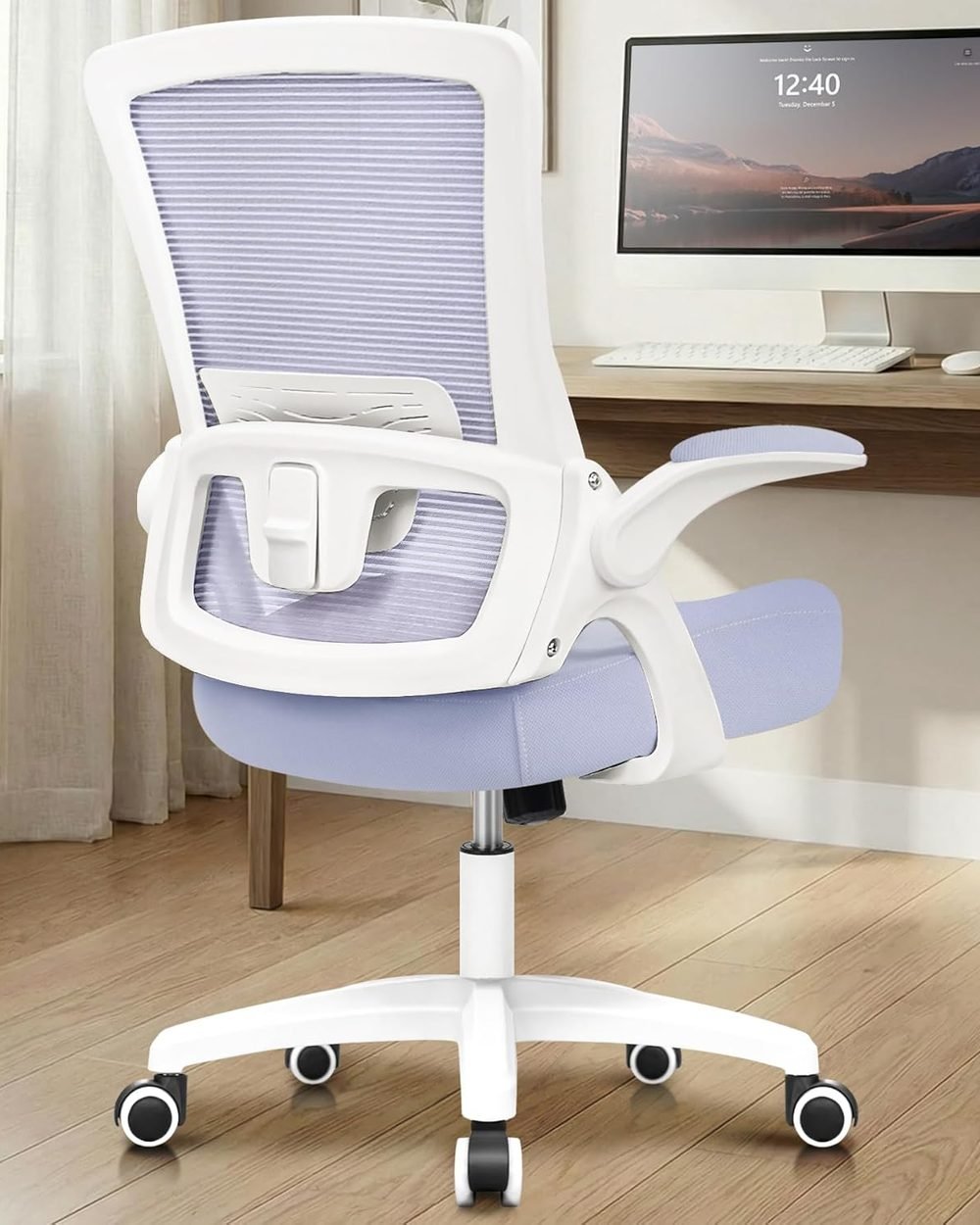 NEO Chair Ergonomic Mesh Office Chair ergonomic adjustments and lumbar support detail
