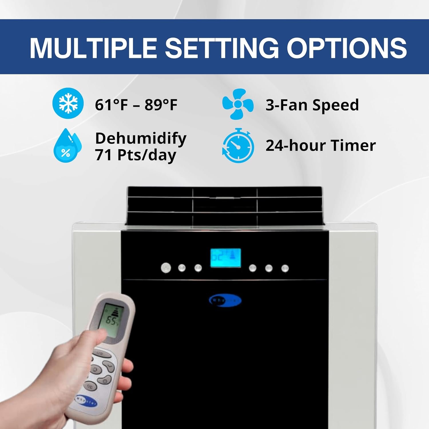 Whynter ARC-14S portable air conditioner angled product image from Amazon USA