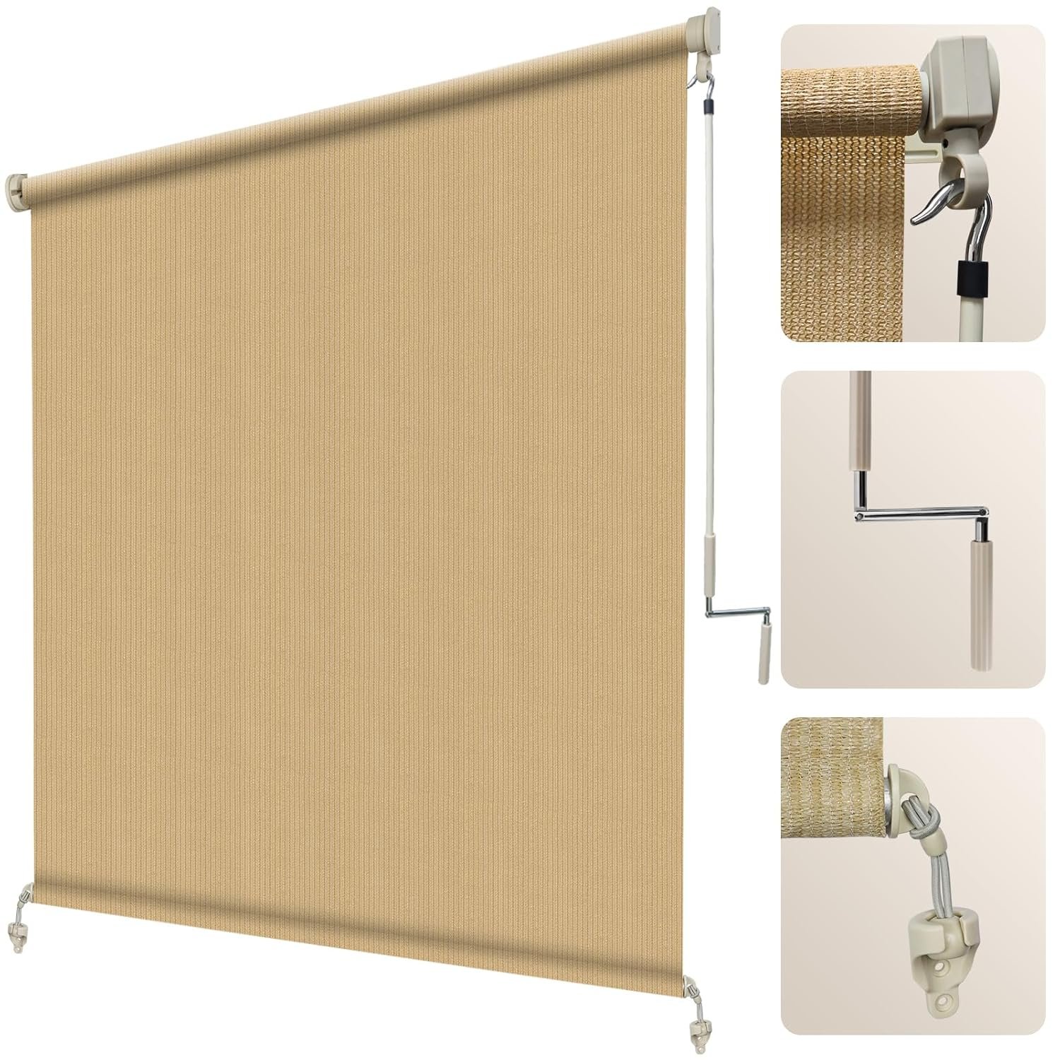Amazon Basics Amazon Basics Outdoor Patio with UV Block, 10' x 13' ft, Sand gallery image 3