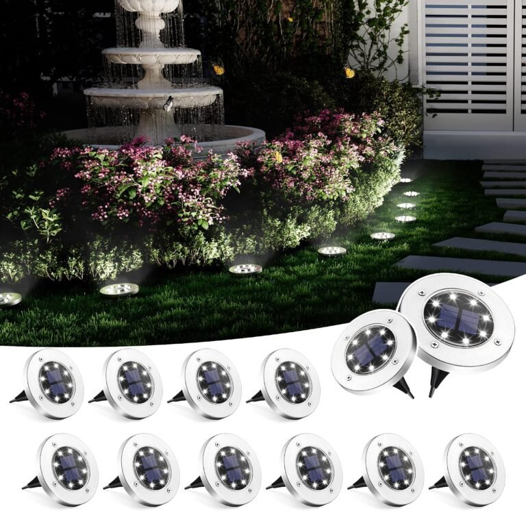 BEAU JARDIN 8 Pack Solar Pathway Lights solar pathway lights gallery image 1