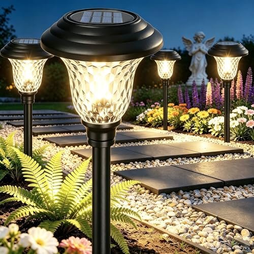 BEAU JARDIN 8 Pack Solar Pathway Lights solar pathway lights gallery image 4
