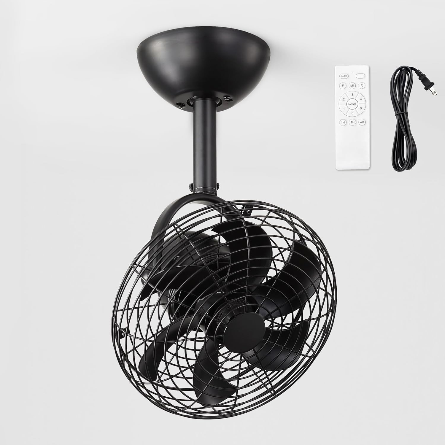 Comfort Zone Comfort Zone 16-Inch Wall Mount Fan with Remote Control product gallery image 2 showing wall mount fan details
