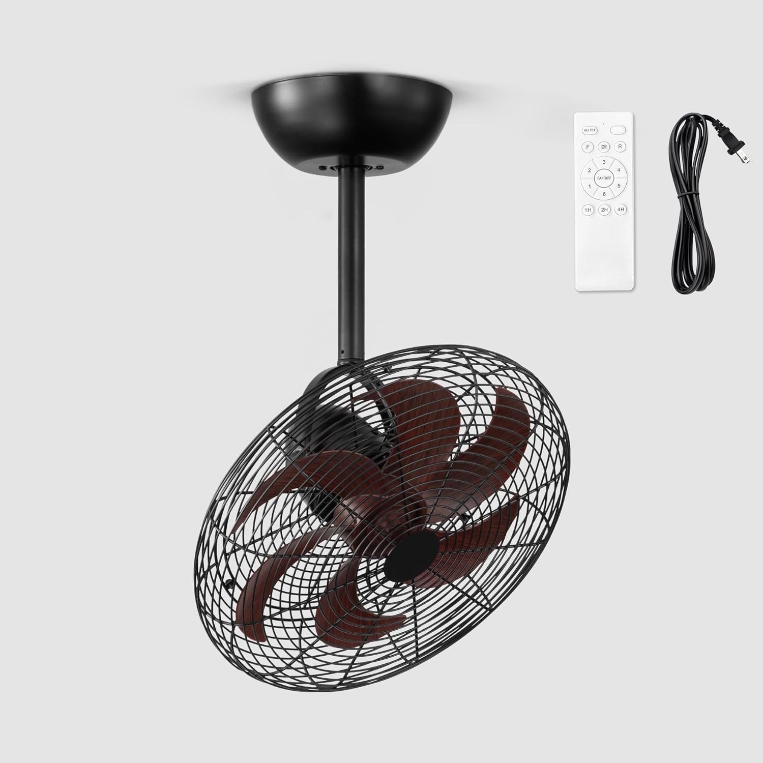 Comfort Zone Comfort Zone 16-Inch Wall Mount Fan with Remote Control product gallery image 3 showing wall mount fan details