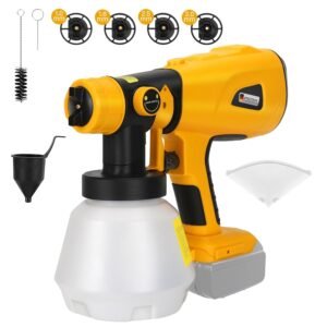 DTEZTECH cordless HVLP paint sprayer for DEWALT 20V battery - main product view