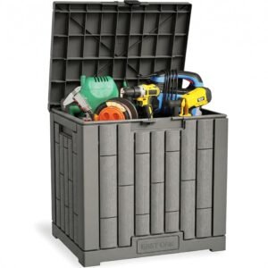 EAST OAK 31 Gallon deck box image 1 showing outdoor storage details