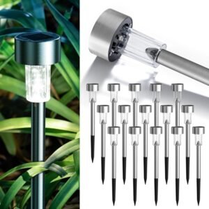 GIGALUMI 16 Pack Solar Lights solar pathway lights gallery image 1