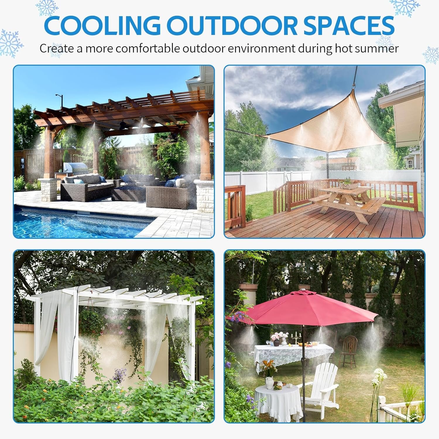 homenote homenote Misting Cooling System 59FT patio misting system gallery image 5