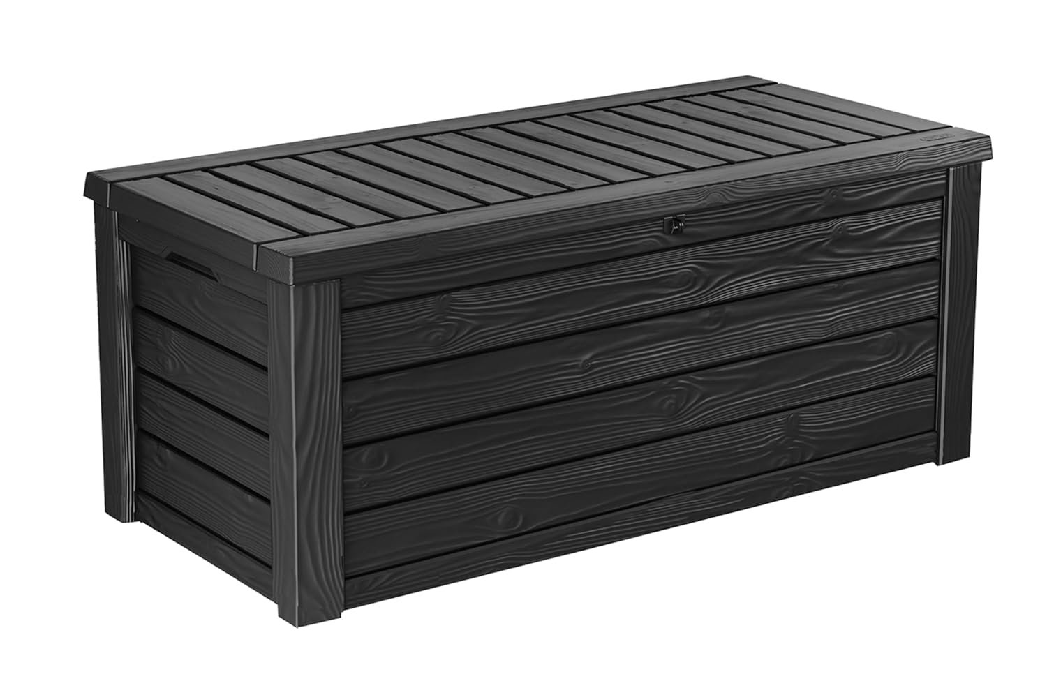 Keter Westwood 150 Gallon deck box image 1 showing outdoor storage details