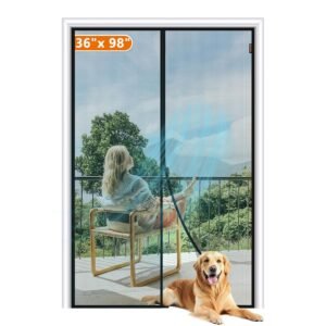 MAGZO 36x98 Fiberglass magnetic screen door gallery image 1
