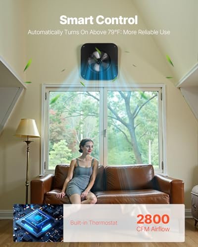 VEVOR 35W solar attic fan - dimensions and specification view