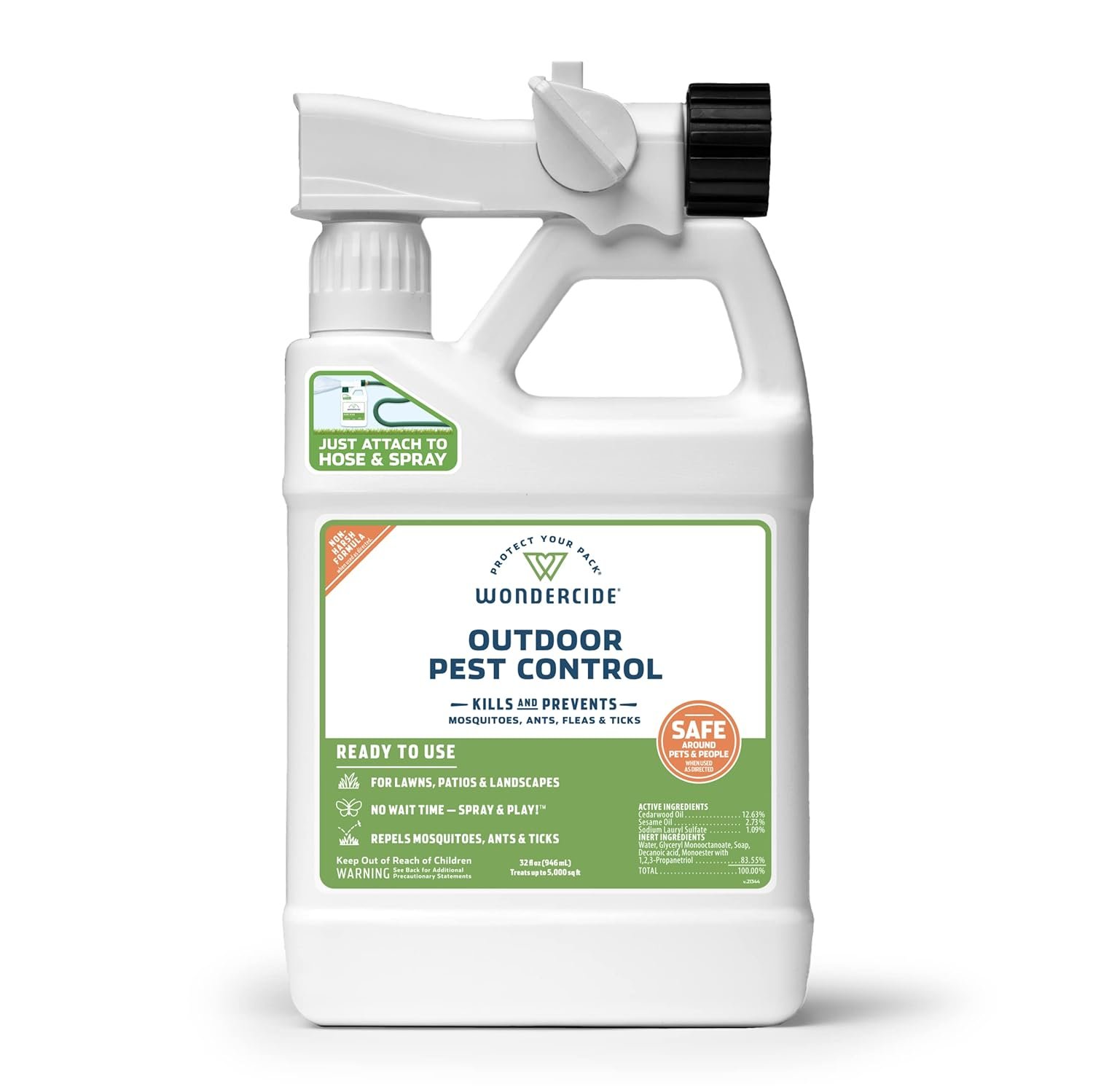 Best Yard Tick Control 2026: 3 Product Comparison 2 Wondercide Ready-to-Use Flea, Tick, and Mosquito Yard Spray with Natural Essential Oils, 32 oz