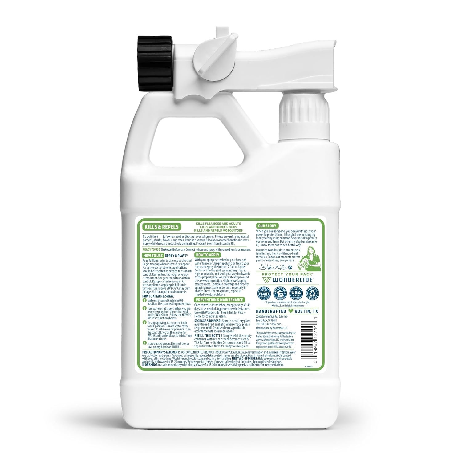 Wondercide Ready-to-Use Flea Tick and Mosquito Yard Spray yard tick control product gallery image 6