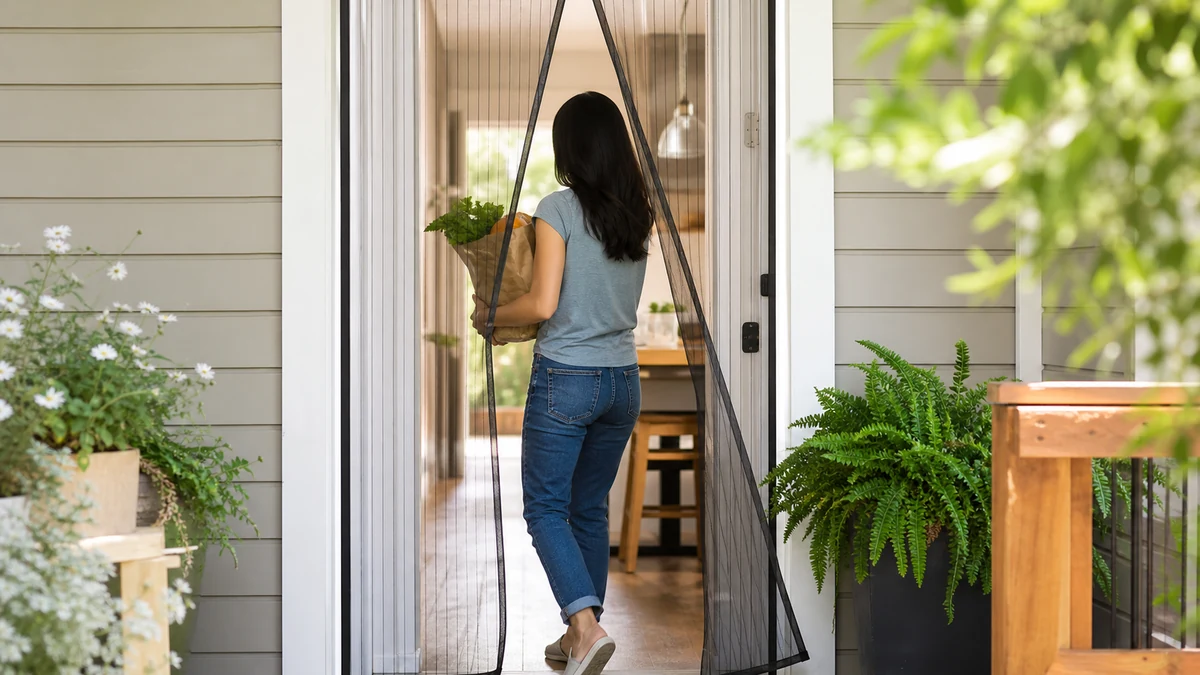 Magnetic Screen Door Trend 2026: Why Buyers Are Installing Them 2 Magnetic screen door lifestyle scene