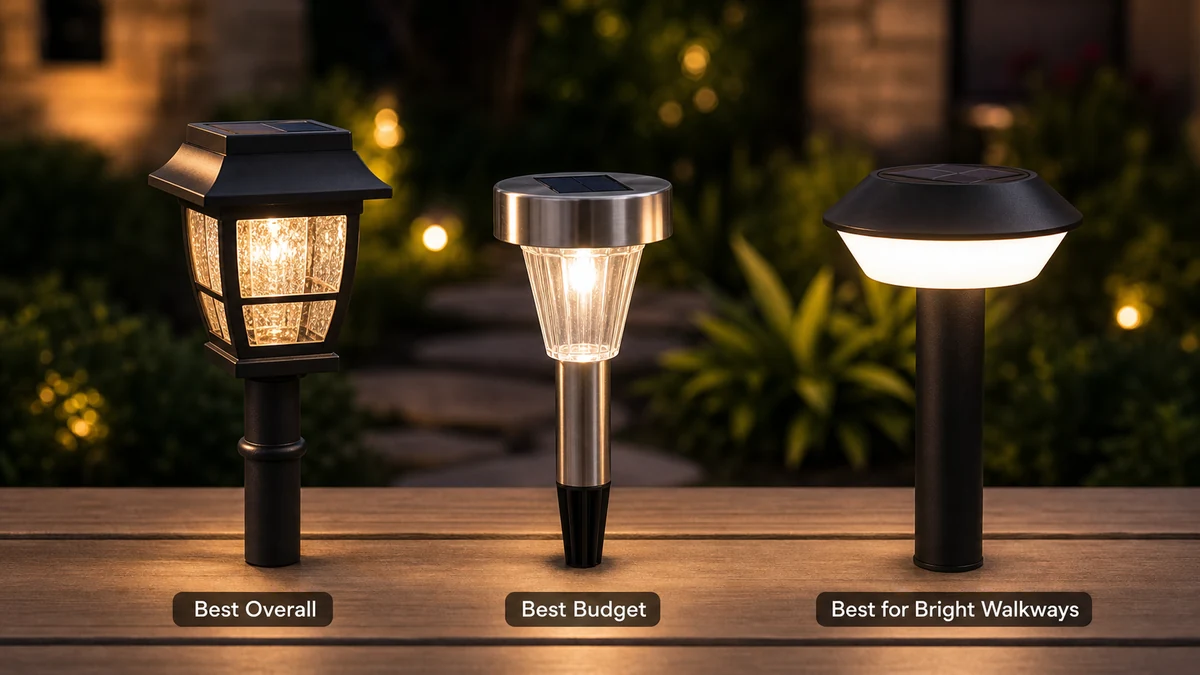 Best Solar Pathway Lights 2026: 3 Tested Picks 1 Editorial comparison image