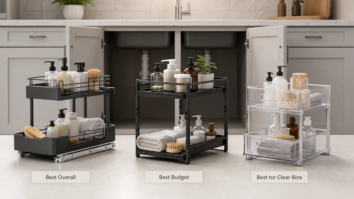 Best Under Sink Organizer 2026: 3 Tested Picks 1 Editorial comparison image