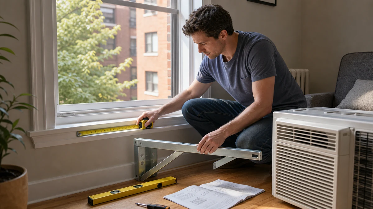 Window AC Support Bracket Trend 2026: Safer Installs 2 Window AC support bracket lifestyle scene