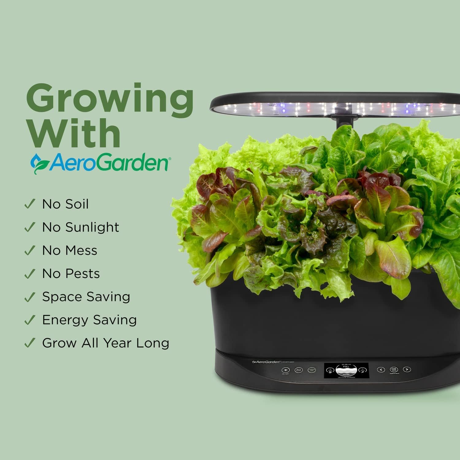 AeroGarden Bounty Basic Indoor Garden with LED Grow Light product image 6