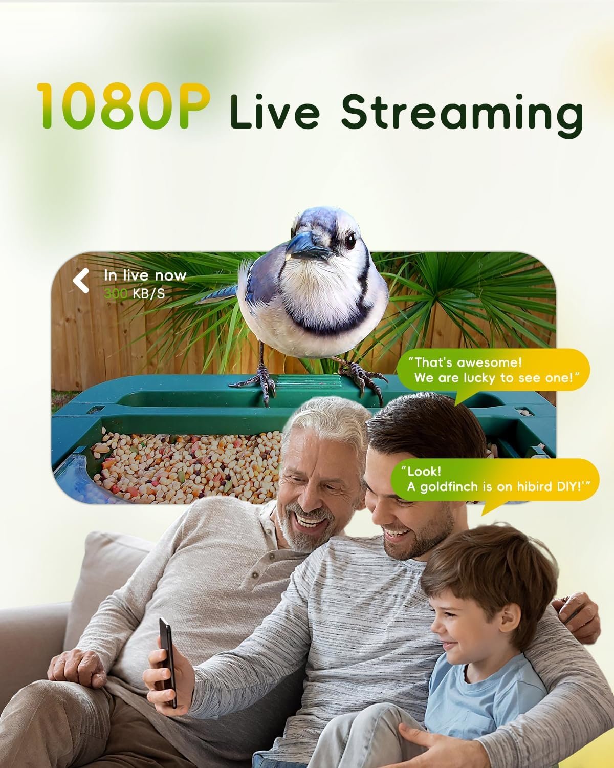 Camojojo HiBird 4K HD Smart Bird Feeder product image 5