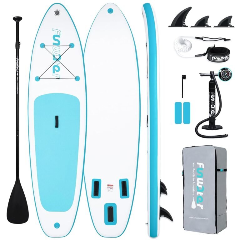FunWater 10 ft 6 in Inflatable Paddle Board - complete board and accessory kit