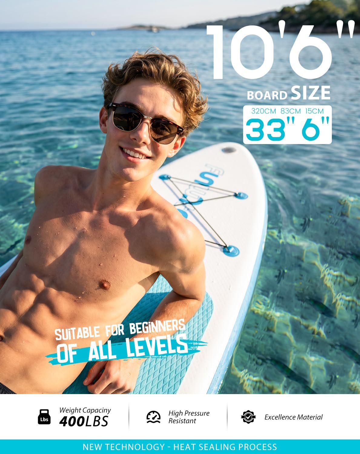 FunWater 10 ft 6 in Inflatable Paddle Board detail
