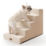 Love's cabin Love's cabin Dog Stairs High Bed 18 Inch Foldable Pet Stairs with Storage product gallery image 1 showing dog stair features