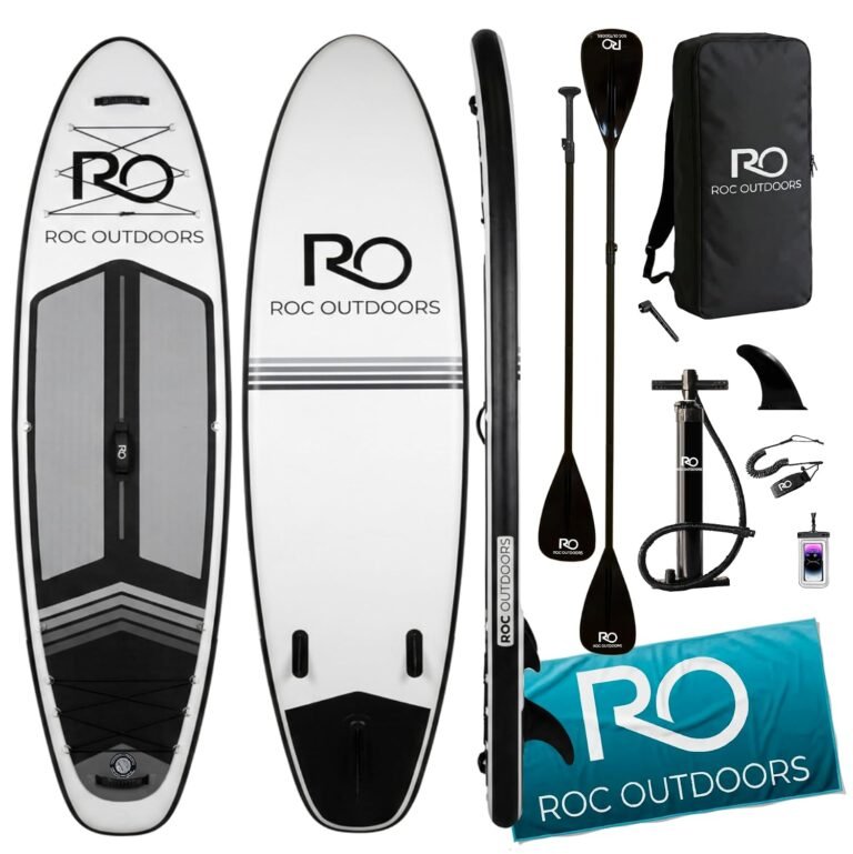 ROC 10 ft 6 in Inflatable Paddle Board - complete board and accessory kit