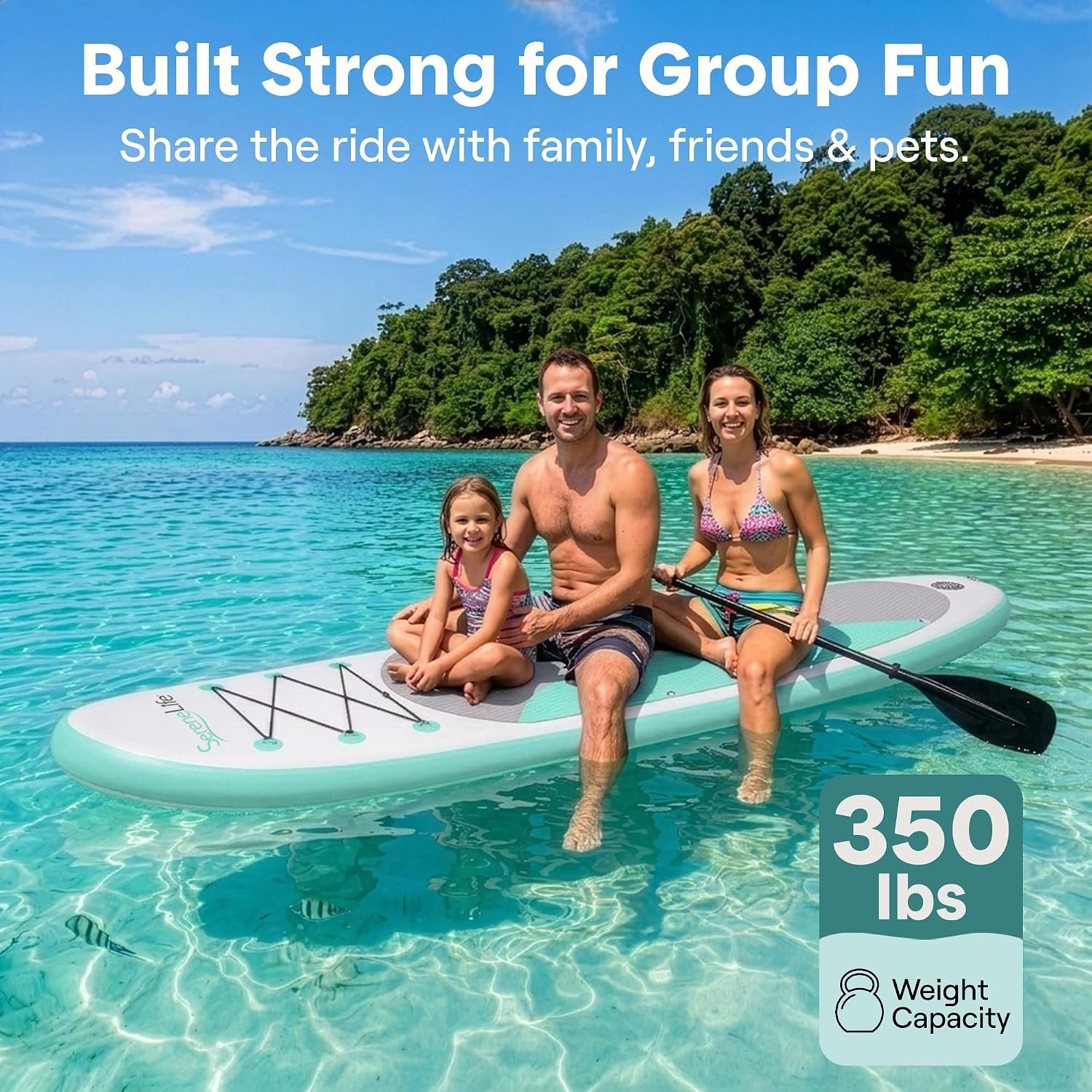 SereneLife 10 ft Inflatable Paddle Board detail