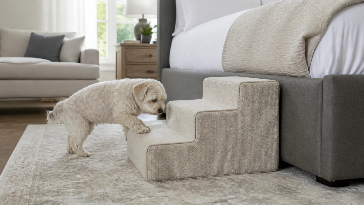 Dog Stairs for High Bed Trend 2026: Why Pet Parents Are Buying Safer Climbs 1 Editorial trend report image