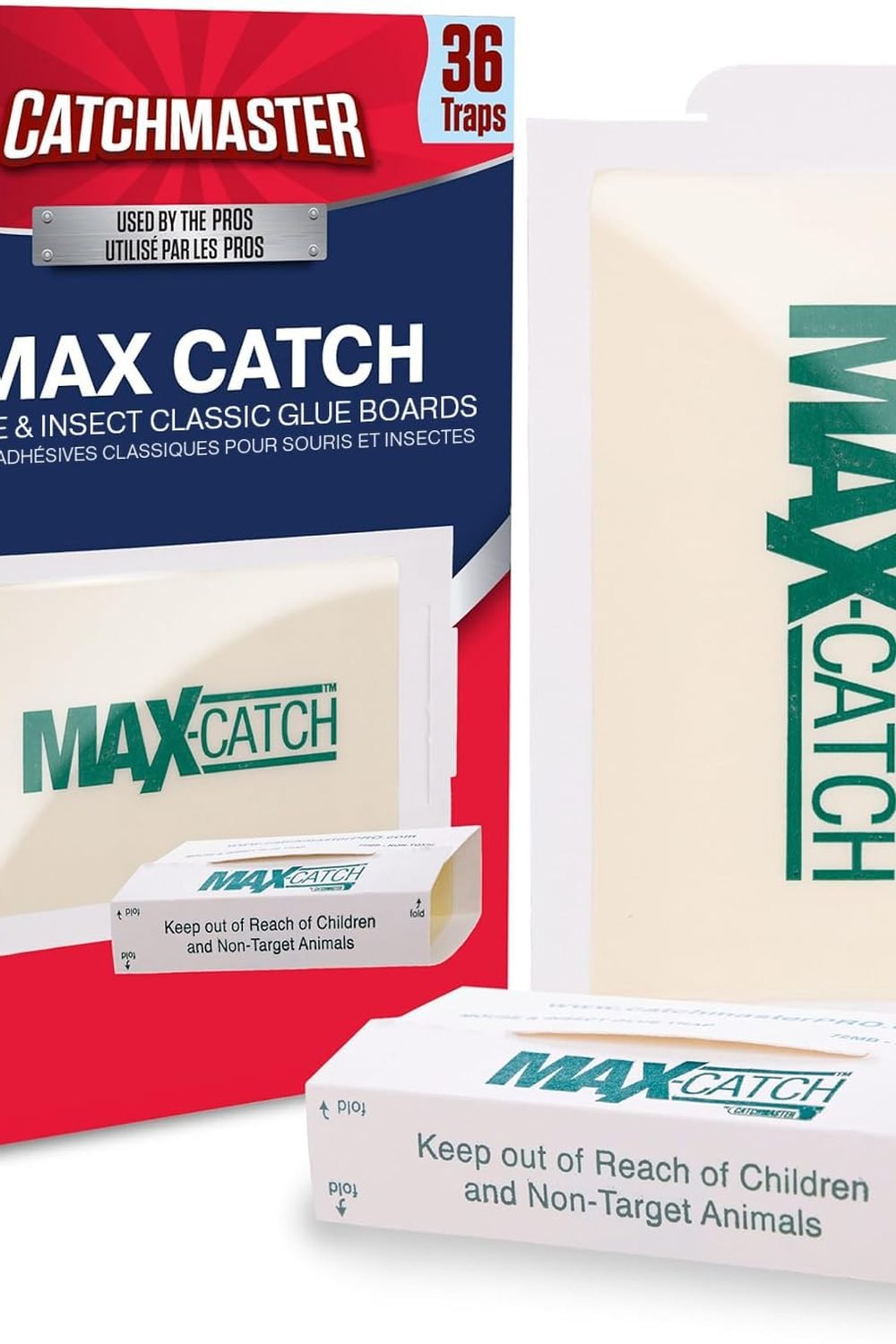 Catchmaster Max-Catch Glue Traps 36pk Review (2026) 1 Catchmaster Max-Catch Glue Traps 36pk, Sticky Mouse Traps Indoor for Home shown on its Amazon listing
