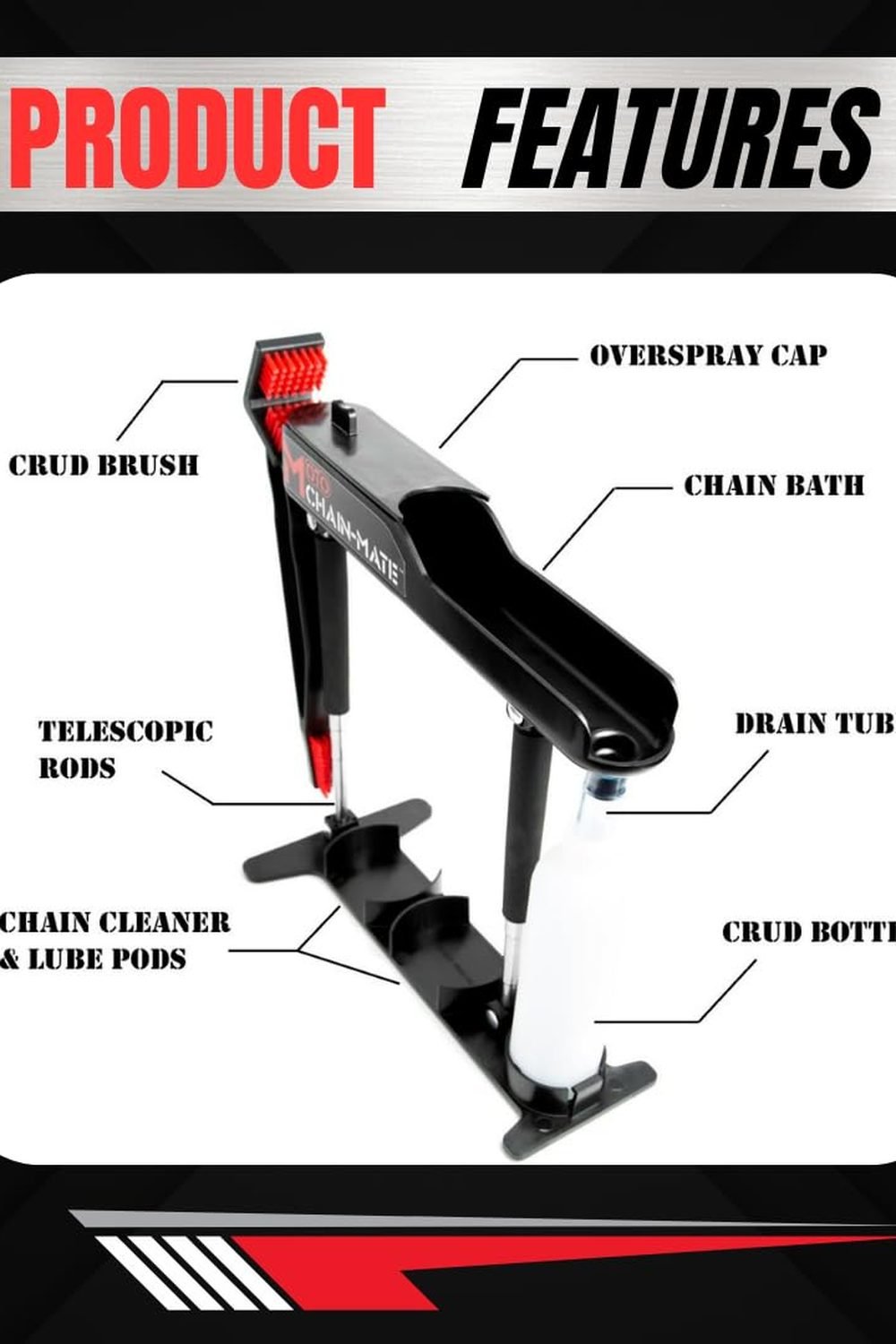 Moto Chain-Mate - The Ultimate Motorcycle Chain Cleaning and Lubrication Kit ! accessories and refills - Moto Chain-Mate - The Ultimate Motorcycle Chain Cleaning and Lubrication Kit !