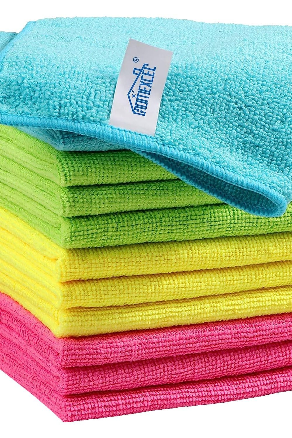 HOMEXCEL 12PK Microfiber Cleaning Cloth, Cleaning Rag for Home, 11.5x11.5in product image