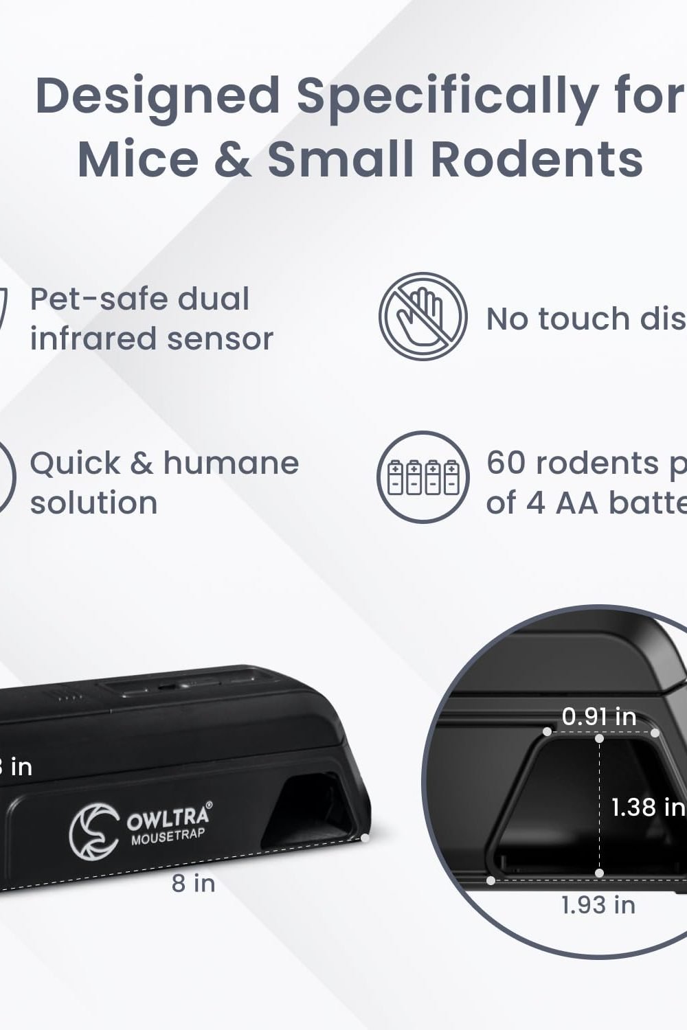 OWLTRA OW-2 Indoor Electric Mouse Trap 2 PCS Review (2026) 2 OWLTRA OW-2 Indoor Electric Mouse Trap 2 PCS, Instant Kill Rodent Zapper with Pet Safe Trigger, Black in use at home