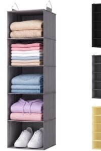 Lifewit Hanging Closet Organizer and Storage Clothes 5 Tier main product view - Lifewit Hanging Closet Organizer and Storage Clothes 5 Tier