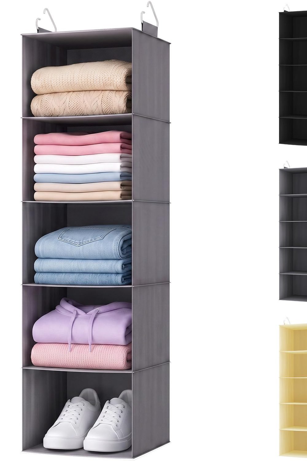 Lifewit Hanging Closet Organizer and Storage Clothes 5 Tier main product view - Lifewit Hanging Closet Organizer and Storage Clothes 5 Tier