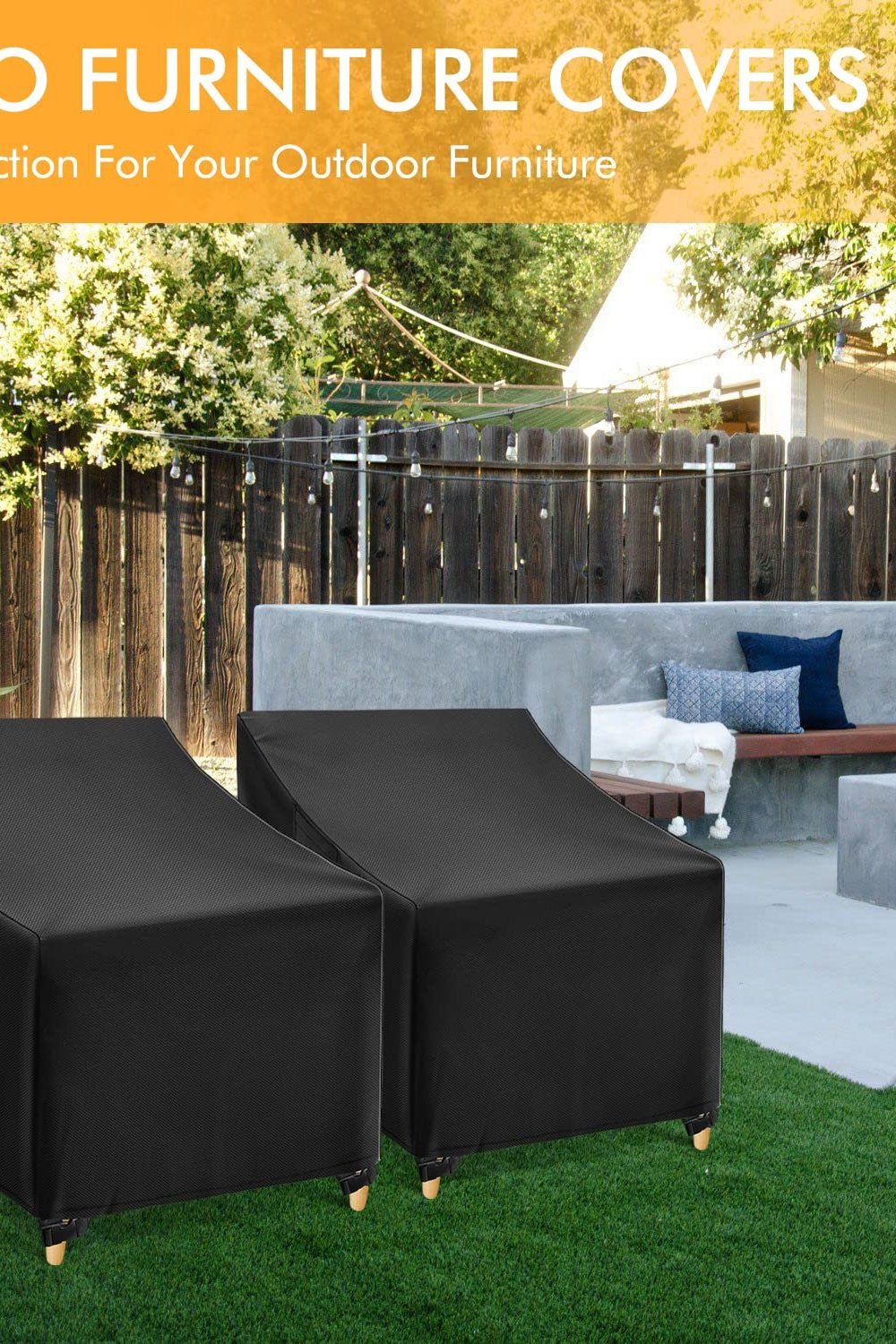 WLEAFJ Outdoor Chair Covers Waterproof, 30" W x 37" D x 31" H, 2 Pack accessories and refills - WLEAFJ Outdoor Chair Covers Waterproof, 30" W x 37" D x 31" H, 2 Pack