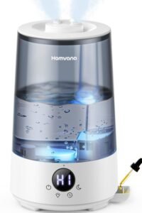Homvana 3.6L Top-Fill Cool Mist Humidifiers Bedroom, Large Room(Grey) main product view - Homvana 3.6L Top-Fill Cool Mist Humidifiers Bedroom, Large Room(Grey)
