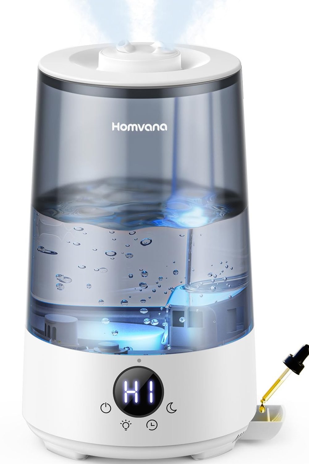 Homvana 3.6L Top-Fill Cool Mist Humidifiers Bedroom, Large Room(Grey) main product view - Homvana 3.6L Top-Fill Cool Mist Humidifiers Bedroom, Large Room(Grey)