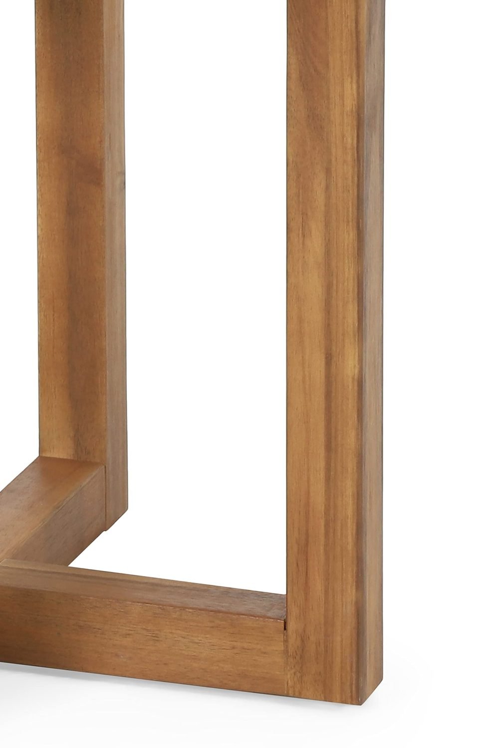 Hamel Outdoor Circular Side Table - Acacia Wood - Teak in use at home - Hamel Outdoor Circular Side Table - Acacia Wood - Teak