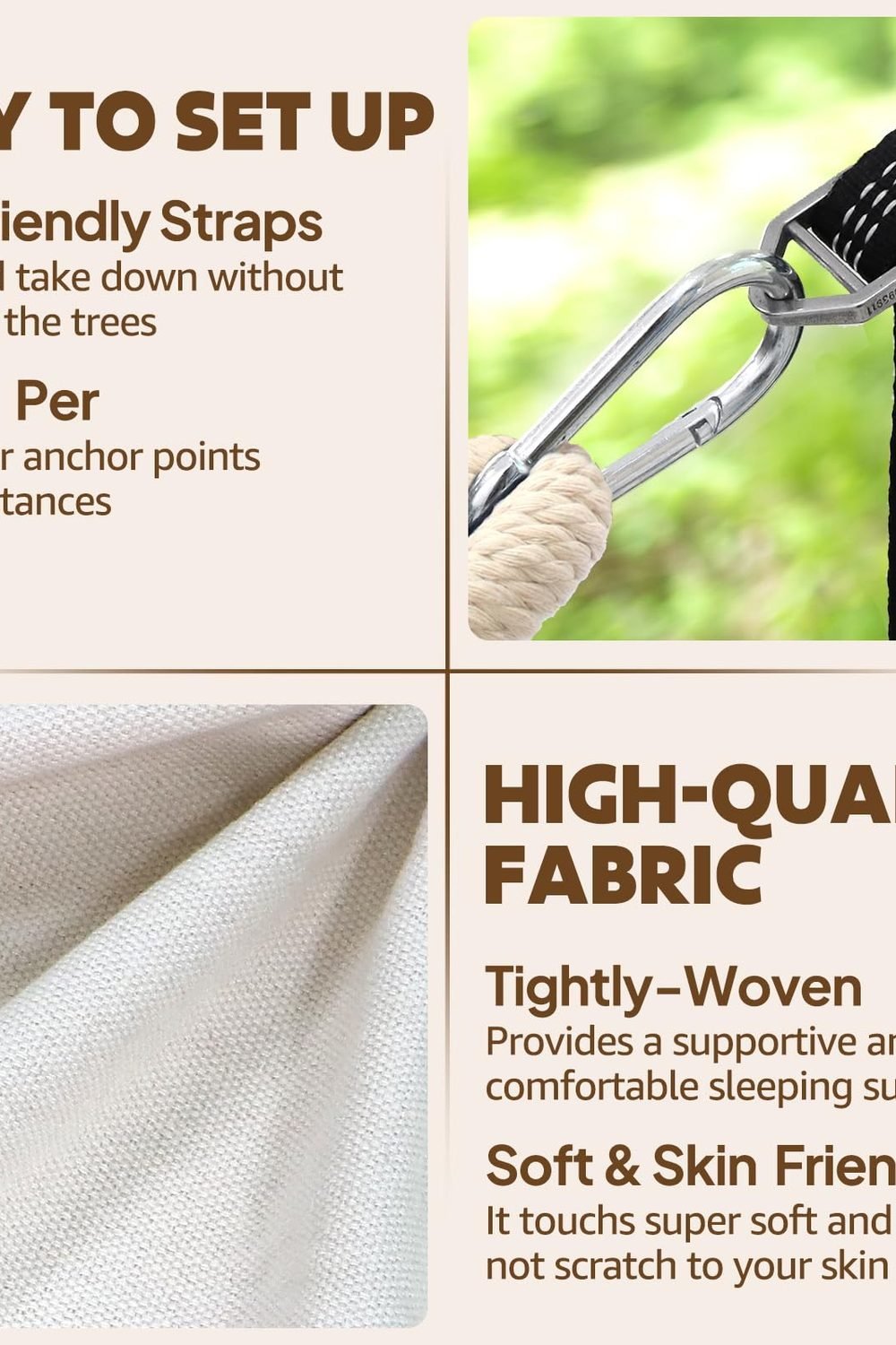 Chihee Cotton Hammock 8.9x4.9ft Holds Up to 660lbs Prevents Side-Tipping in use at home — Chihee Cotton Hammock 8.9x4.9ft Holds Up to 660lbs Prevents Side-Tipping