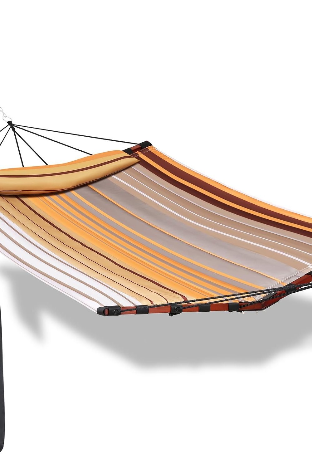Best Garden Hammock 2026: 3 Product Comparison 4 TegerDeger 12FT 2 Person Hammock V Shaped Spreader Bar Fall Yellow Stripes product image