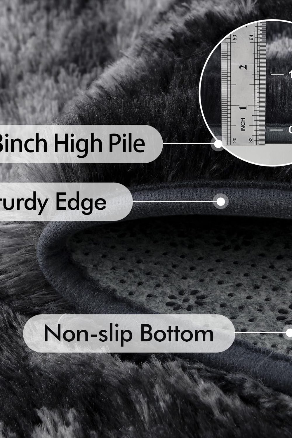 6x9 Ft Large Shag Rugs Living Room Decor, Tie-Dyed Ultra Soft Fluffy Furry Area Rugs Bedroom Indoor Floor, Aesthetic Carpet Kids Home (Dark Grey) accessories and refills - 6x9 Ft Large Shag Rugs Living Room Decor, Tie-Dyed Ultra Soft Fluffy Furry Area Rugs Bedroom Indoor Floor, Aesthetic Carpet Kids Home (Dark Grey)