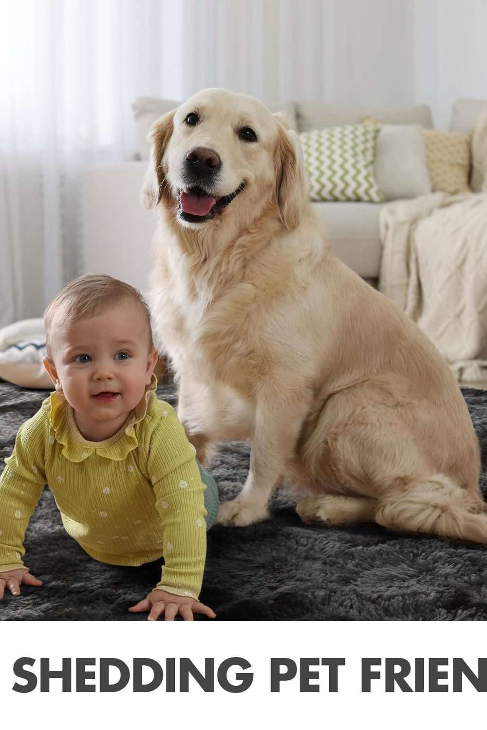 6x9 Ft Large Shag Rugs Living Room Decor, Tie-Dyed Ultra Soft Fluffy Furry Area Rugs Bedroom Indoor Floor, Aesthetic Carpet Kids Home (Dark Grey) in use at home - 6x9 Ft Large Shag Rugs Living Room Decor, Tie-Dyed Ultra Soft Fluffy Furry Area Rugs Bedroom Indoor Floor, Aesthetic Carpet Kids Home (Dark Grey)