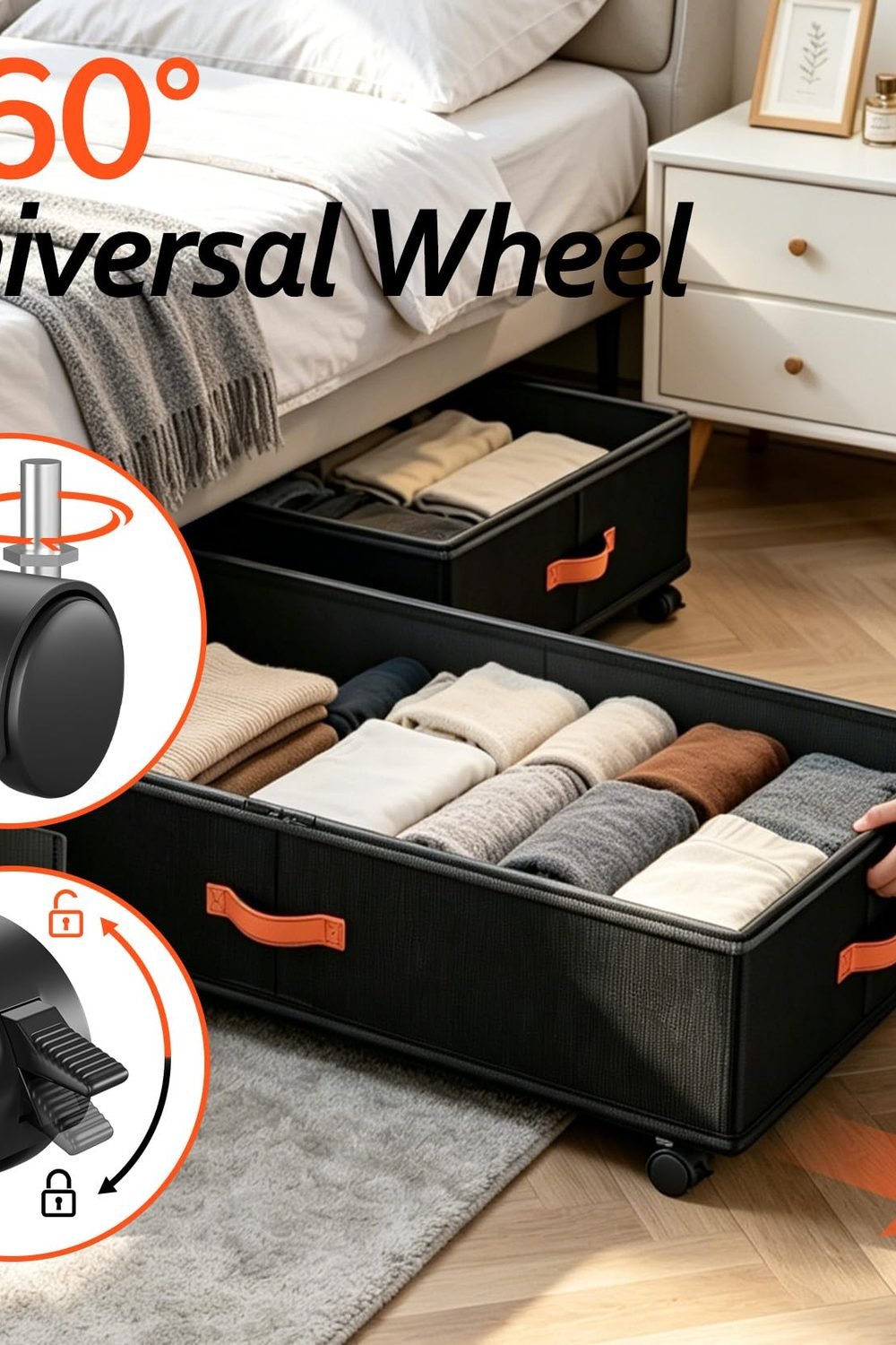 Under Bed Storage with Wheels 2-Pack, Under Bed Storage Containers 66L Clear Lids, Rolling Storage Drawers Clothes Shoes Blankets, Underbed Organizer Bins(30" L x 16.2" W x 7.5" H) accessories and refills - Under Bed Storage with Wheels 2-Pack, Under Bed Storage Containers 66L Clear Lids, Rolling Storage Drawers Clothes Shoes Blankets, Underbed Organizer Bins(30" L x 16.2" W x 7.5" H)