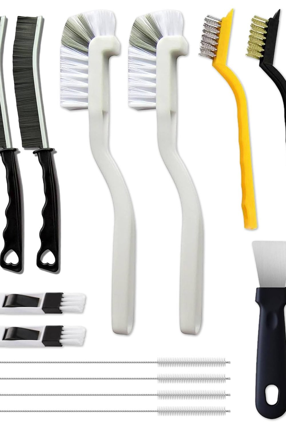 16Pcs Crevice Cleaning Brush Set, Hard Bristle Scrub Brushes for Gaps product image