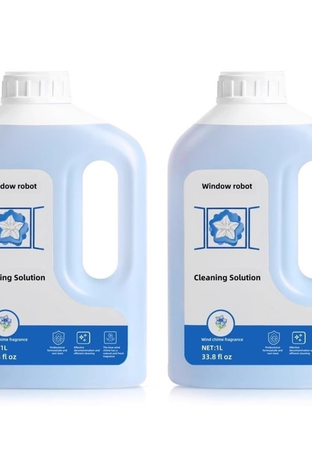 1L Window Cleaner, Cleaning Solution Compatible with ECOVACS Winbot W2 PRO Omni/W2 Omni/W2 PRO/W1 PRO/WINBOT MINI,Glass Cleaner Liquid,Window Cleaning Robot.(2 Bottles) product image