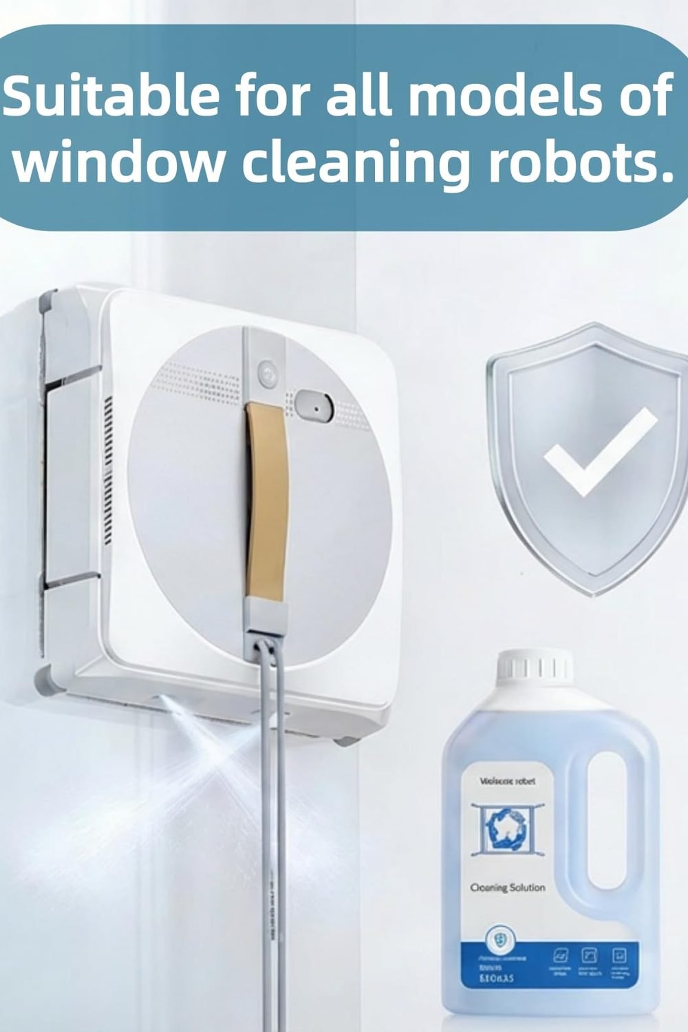 1L Window Cleaner, Cleaning Solution Compatible with ECOVACS Winbot W2 PRO Omni/W2 Omni/W2 PRO/W1 PRO/WINBOT MINI,Glass Cleaner Liquid,Window Cleaning Robot.(2 Bottles) side angle and details - 1L Window Cleaner, Cleaning Solution Compatible with ECOVACS Winbot W2 PRO Omni/W2 Omni/W2 PRO/W1 PRO/WINBOT MINI,Glass Cleaner Liquid,Window Cleaning Robot.(2 Bottles)