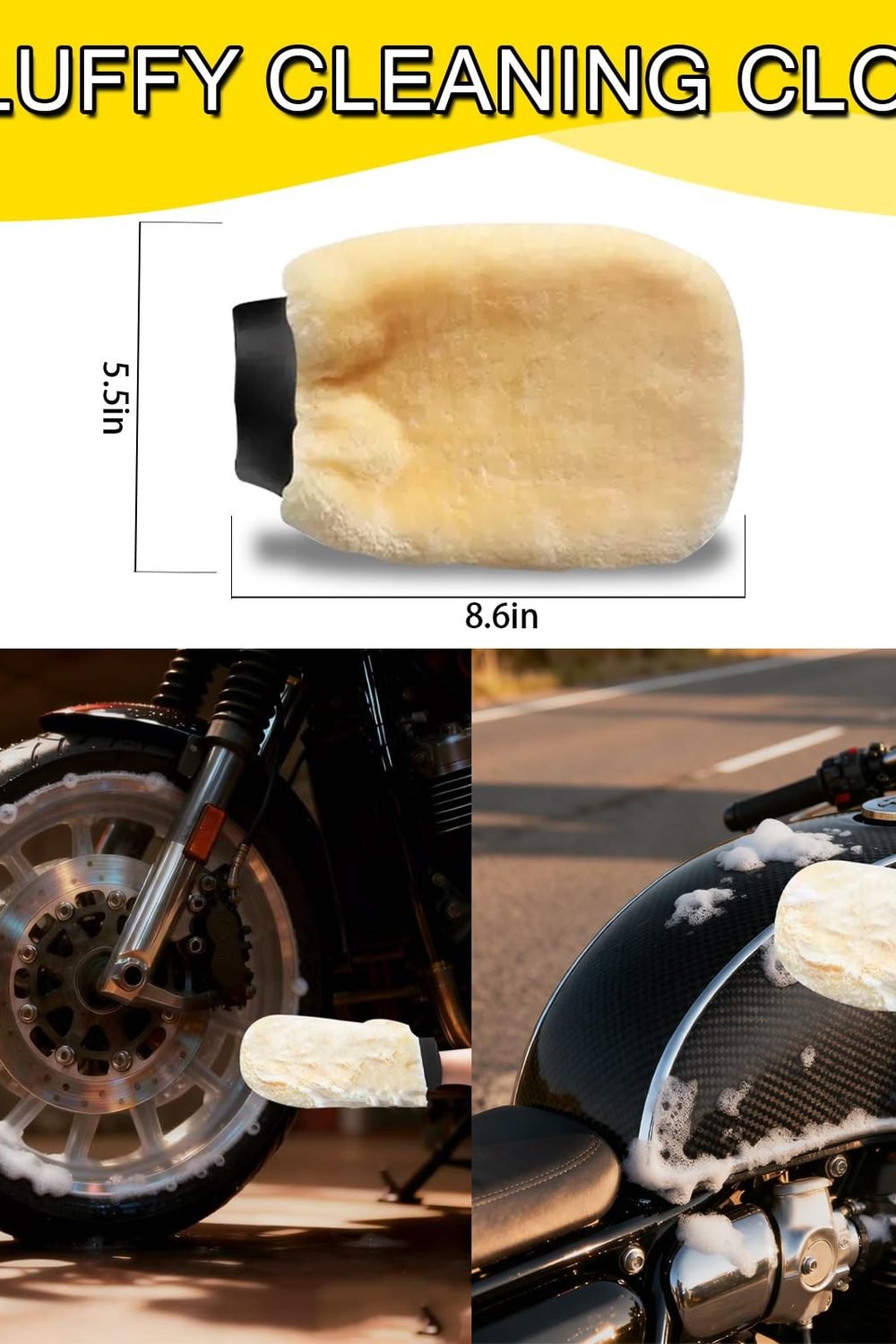 Motorcycle Cleaning Kit, Motorcycle Detailing Wash Kit, Motorcycle Cleaner Brush Tools in use at home - Motorcycle Cleaning Kit, Motorcycle Detailing Wash Kit, Motorcycle Cleaner Brush Tools